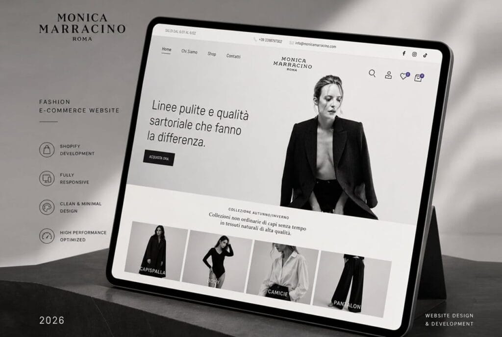 Shopify website