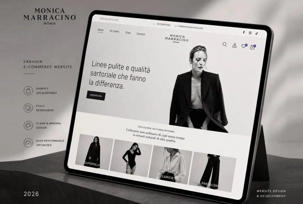 Shopify website