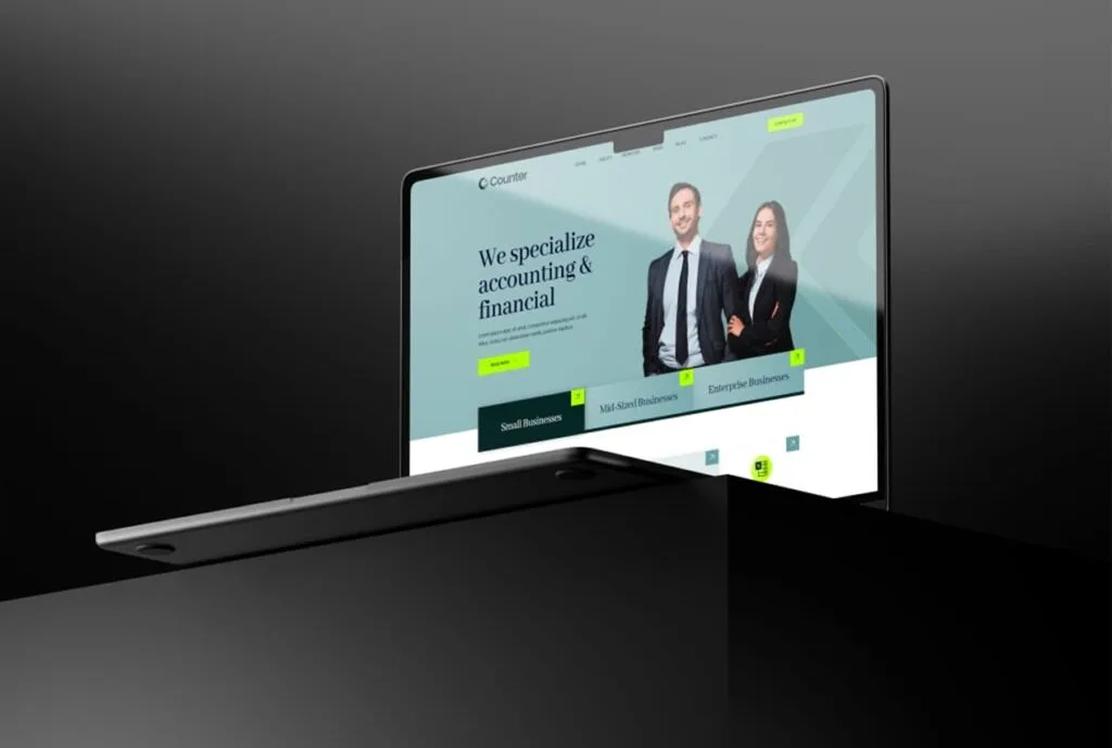 Finance Consulting WordPress website
