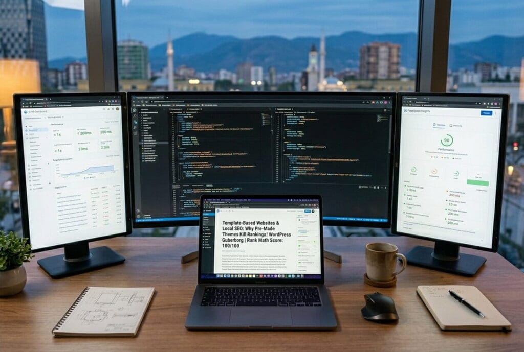Template-based websites local SEO performance comparison