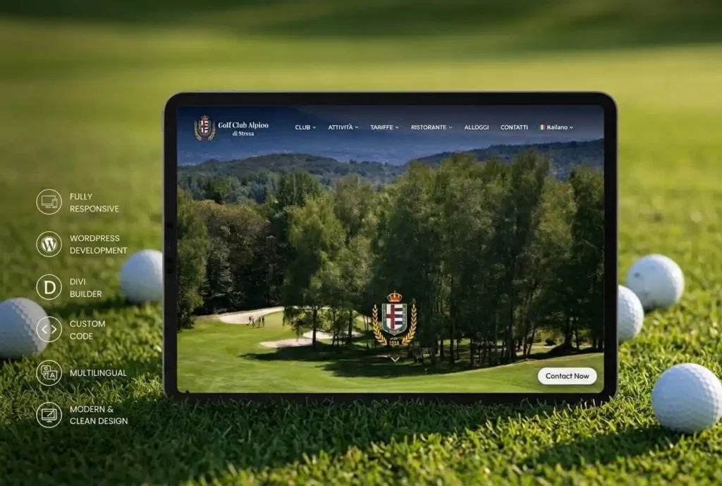 Golf Alpino Website Development