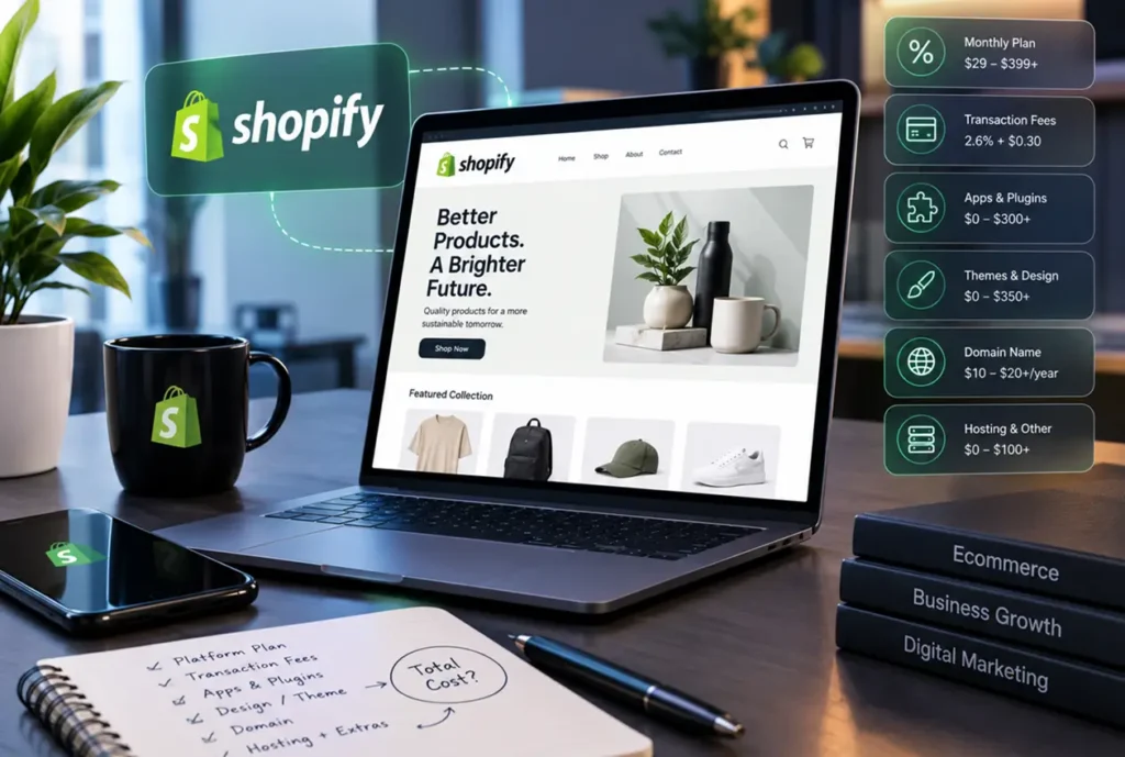 Shopify store cost breakdown 2026